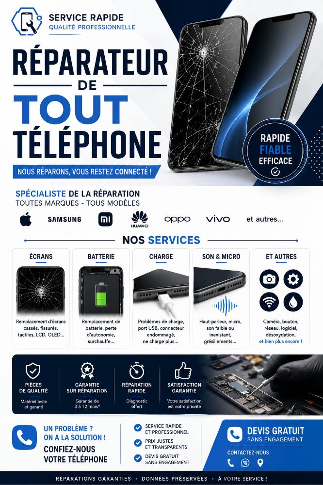 Réparation téléphonique